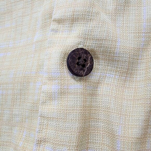 Tommy Bahama 100% Silk Yellow Short Sleeve Mens Hawaiian Shirt Pineapple XXL - Picture 11 of 14